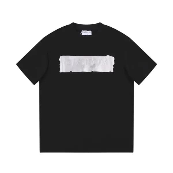 지방시 남성 크루넥 블랙 반팔티 - Givenchy Mens Black Short Slee… - 1