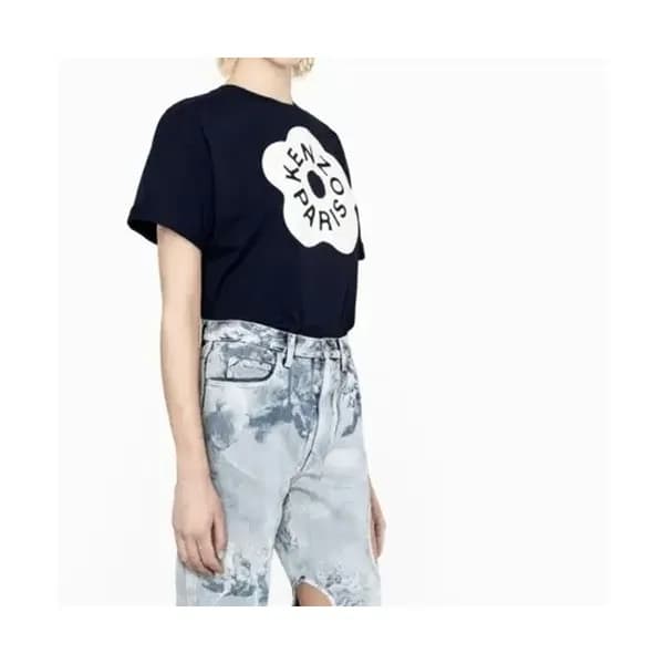 겐조 남/녀 블랙 크루넥 반팔티 - Kenzo Unisex Black Tshirts - k…
