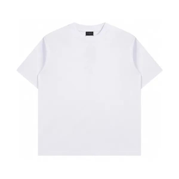 발렌시아가 남성 화이트 크루넥 반팔티 - Balenciaga Mens White Short… - 1