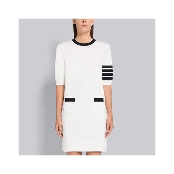 톰브라운 여성 화이트 원피스 - Thom Browne Womens White One-pie… - 1