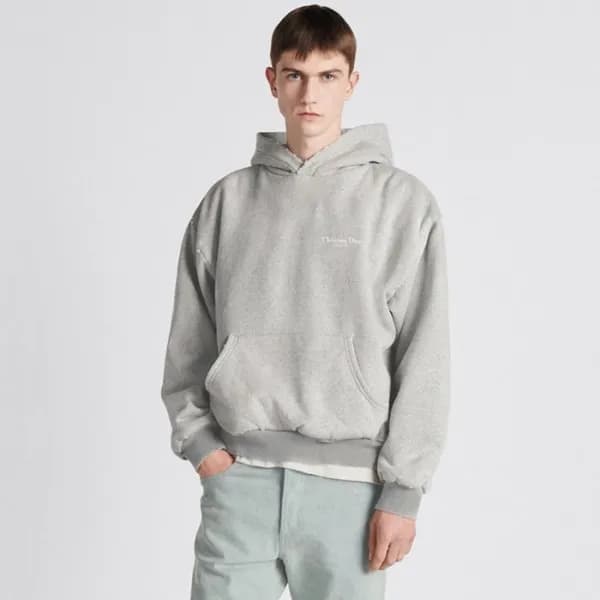디올 남성 그레이 후드티 - Dior Mens Gray Hoodie - di756x - 1