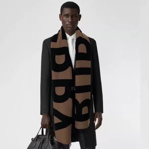 버버리 남성 브라운 양면 머플러 - Burberry Mens Brown Muffler - … - 1