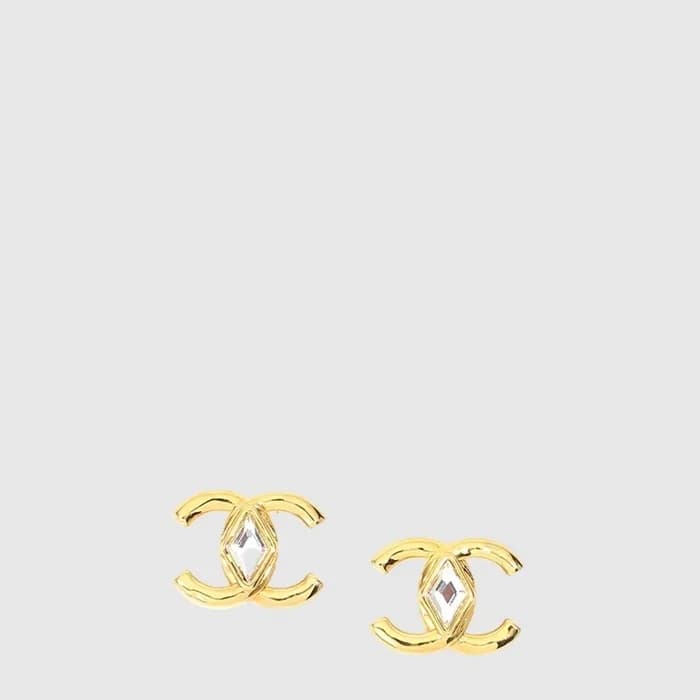 샤넬 여성 CC 크리스탈 이어링 - Chanel Womens CC Crystal Earri… - 1