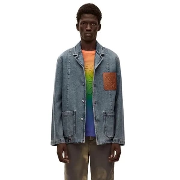 로에베 남성 블루 자켓 - Loewe Mens Blue Jackets - fa11x - 1