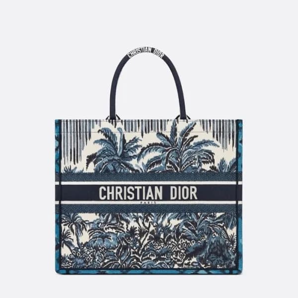 디올 여성 네이비 북토트 - Dior Womens Navy Book Tote - dib66… - 1