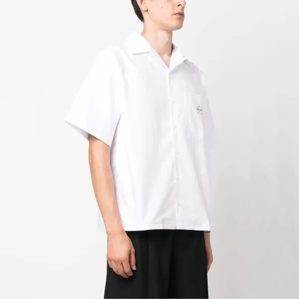 프라다 남성 화이트 반팔 셔츠 - Prada Mens White Shirts - prc33… - 1