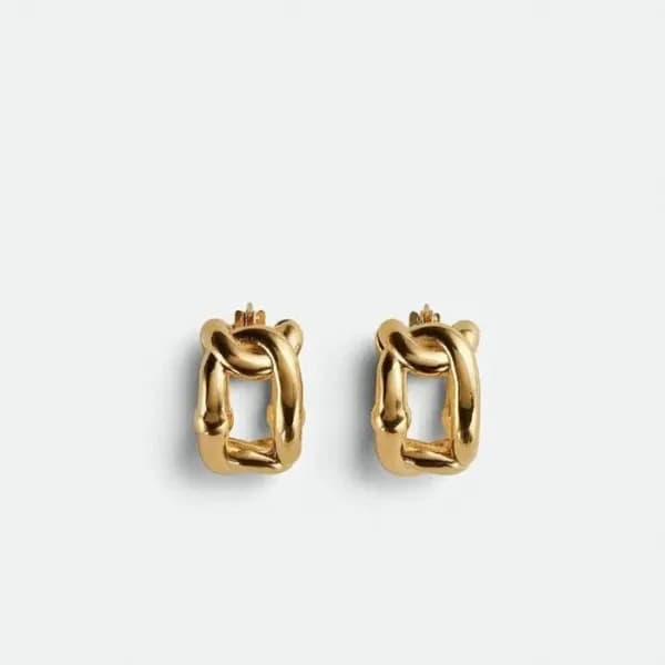 보테가 베네타 여성 골드 이어링 - Bottega veneta Womens Gold Ear… - 1