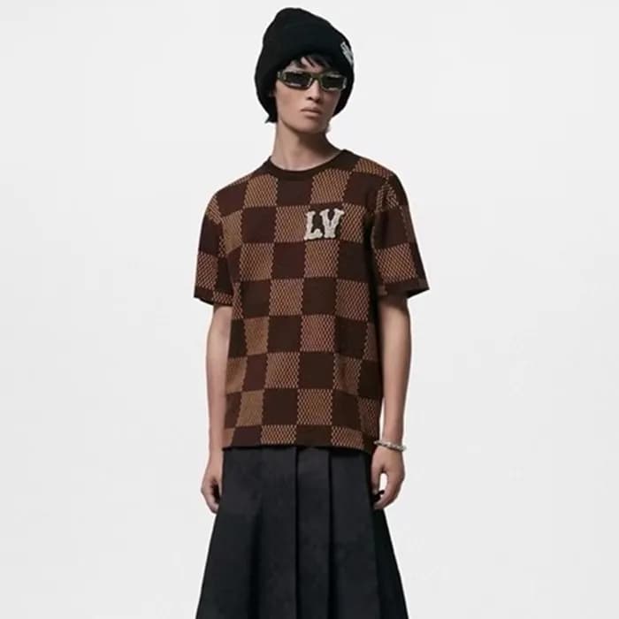 루이비통 남성 브라운 티셔츠 - Louis vuitton Mens Brown Tshirts… - 1
