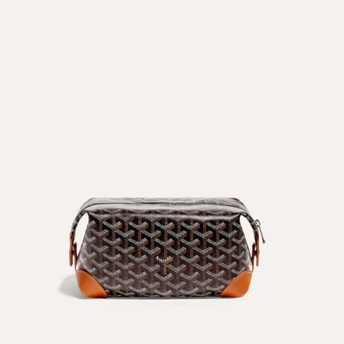 고야드 남/녀 블랙 탄 볼링 25 클러치 - Goyard Unisex Bowling 25 … - 1