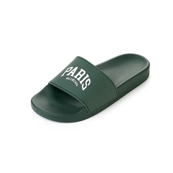 발렌시아가 남/녀 그린 슬리퍼 - Balenciaga Unisex Green Slipper… - 1
