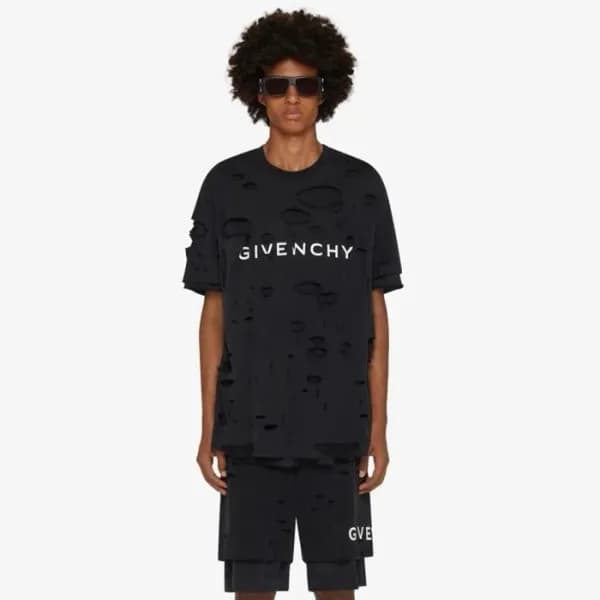 지방시 남성 캐쥬얼 블랙 반바지 - Givenchy Mens Black Half-pants… - 1