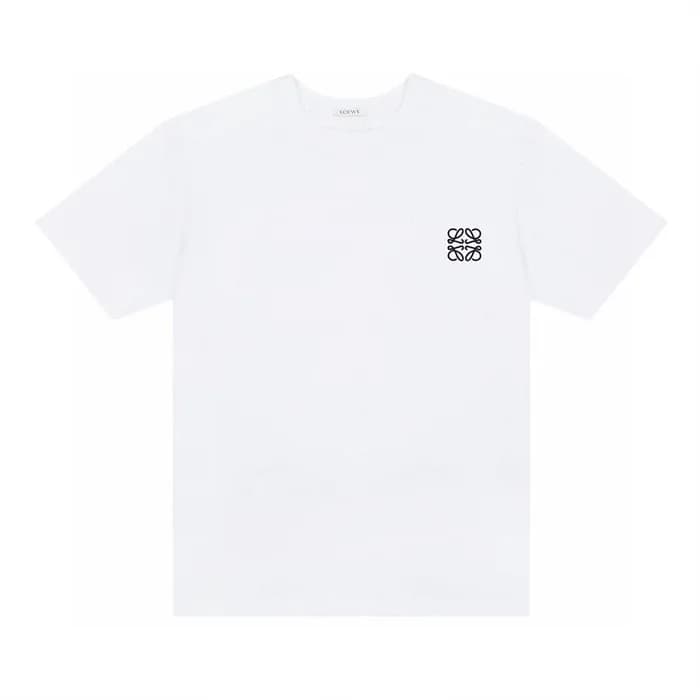 로에베 남성 화이트 반팔티 - Loewe Mens White Tshirts - loc335… - 1