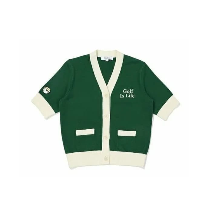 [MALBON] 말본 여성 버킷 Golf is Life 가디건 - gol678x - 1