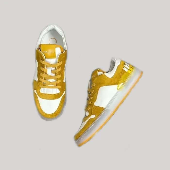 지미츄 남성 옐로우 스니커즈 - Jimmy Choo Mens Yellow Sneakers … - 1
