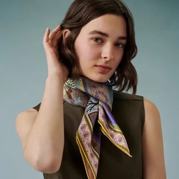 에르메스 여성 블루 스카프 - Hermes Womens Blue Scarf - acc220… - 1