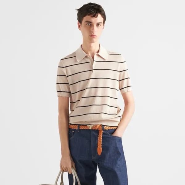 프라다 남성 반팔 폴로 티셔츠 - Prada Mens Polo Tshirts - prc13… - 1