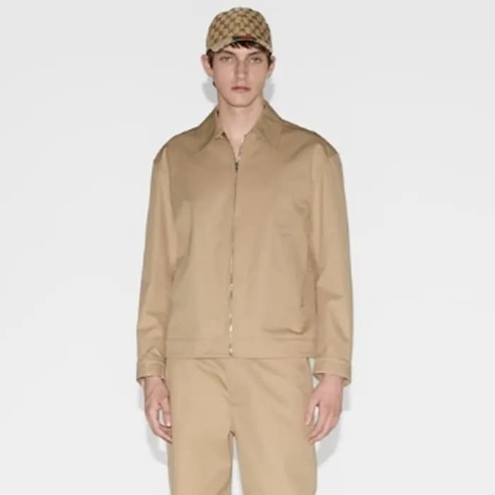 구찌 남성 베이지 자켓 - Gucci Mens Beige Jackets - guc2124x - 1