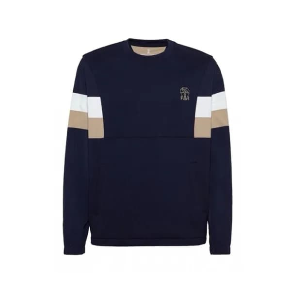 브루넬로쿠치넬리 남성 라운드 맨투맨 - Brunello Cucinelli Mens Roun… - 1