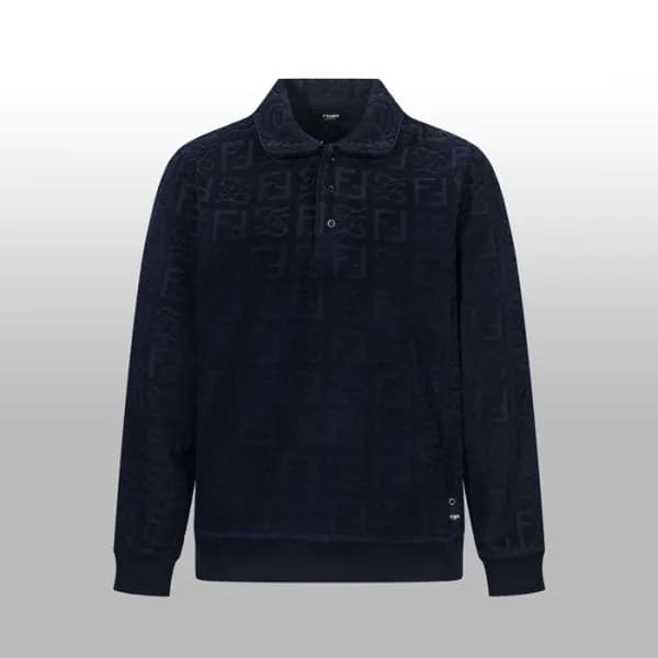 펜디 남성 폴로 긴팔티 - Fendi Mens Polo Tshirt - fec3178x - 1