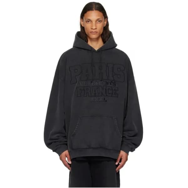 베트멍 남/녀 베이직 후드티 - Vetements Unisex Basic Hoodie - … - 1