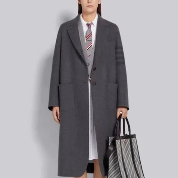 톰브라운 여성 베이직 코트 - Thom Browne Womens Basic Coat - t… - 1