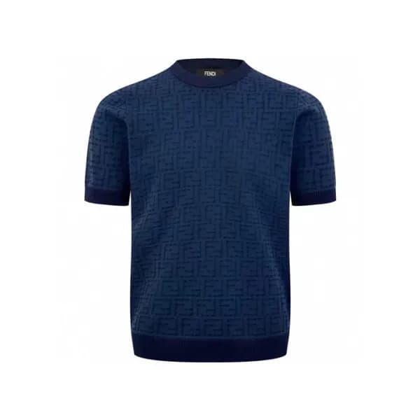 펜디 남성 라운드 반팔 티셔츠 - Fendi Mens Round Tshirt - fec66… - 1