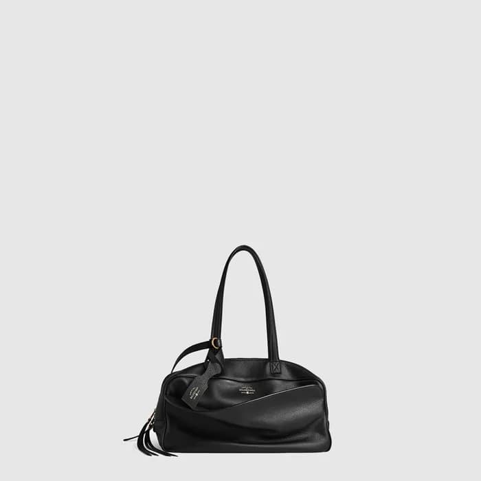 발렌시아가 여성 캐리 볼링백 미디엄 블랙 - Balenciaga Womens Carry B… - 1