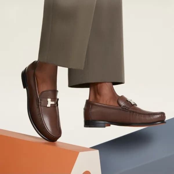 에르메스 남성 카를로 로퍼 - Hermes Mens Karlo Loafer - hes630… - 1