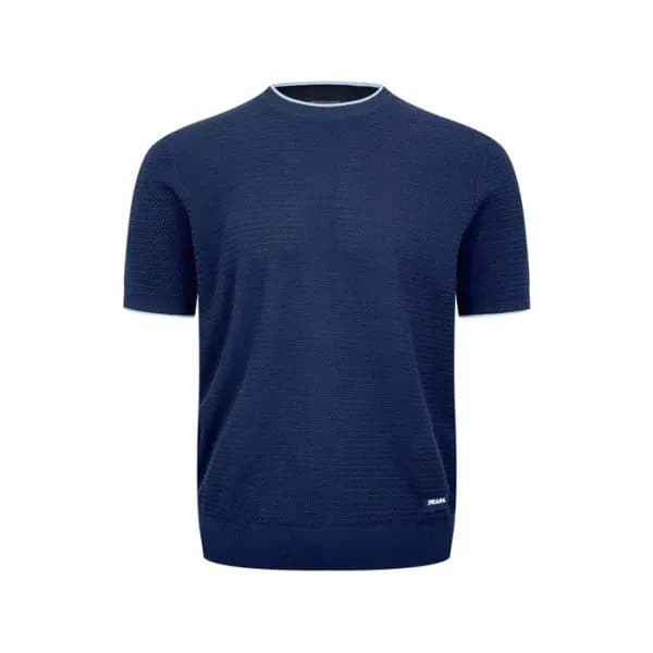 프라다 남성 라운드 반팔티 - Prada Mens Round Tshirt - prc7918… - 1