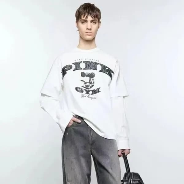 아크네 남/녀 라운드 반팔티 - Acne Unisex Round Tshirt - anc83… - 1