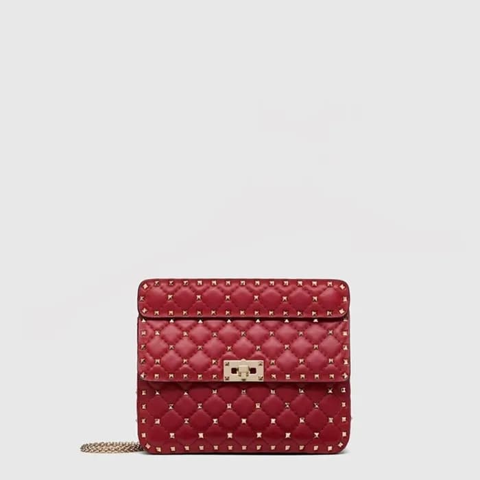 발렌티노 여성 미디엄 락스터드 스파이크 백 - Valentino Womens Medium … - 1