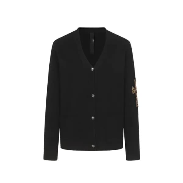 크롬하츠 남성 브이넥 가디건 - Chrom hearts Mens V-neck Cardiga… - 1