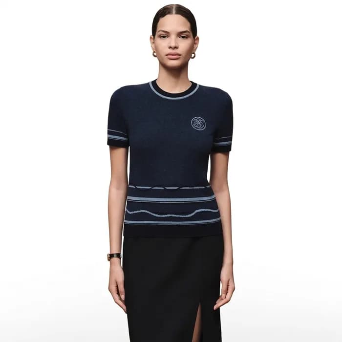 에르메스 여성 크루넥 반팔티 - Hermes Womens Round Tshirt - hec… - 1