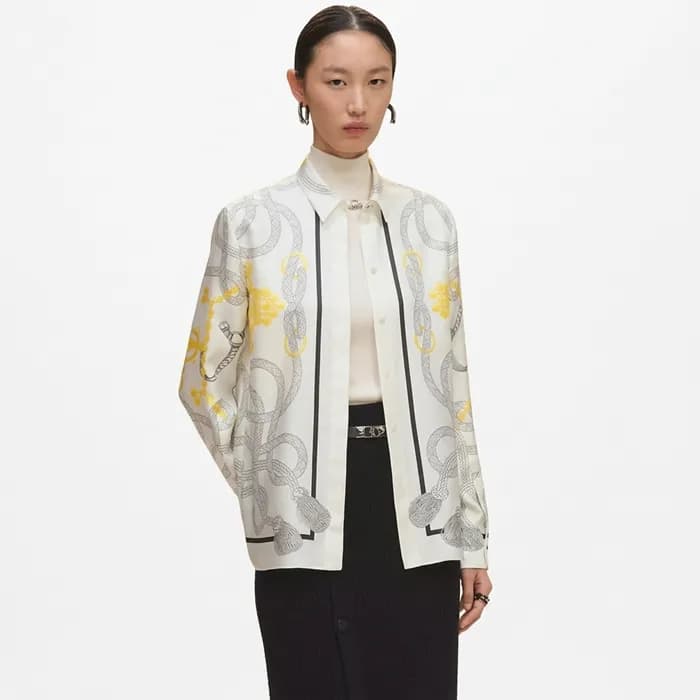 에르메스 여성 실크 셔츠 - Hermes Womens Silk Shirts - prc143… - 1