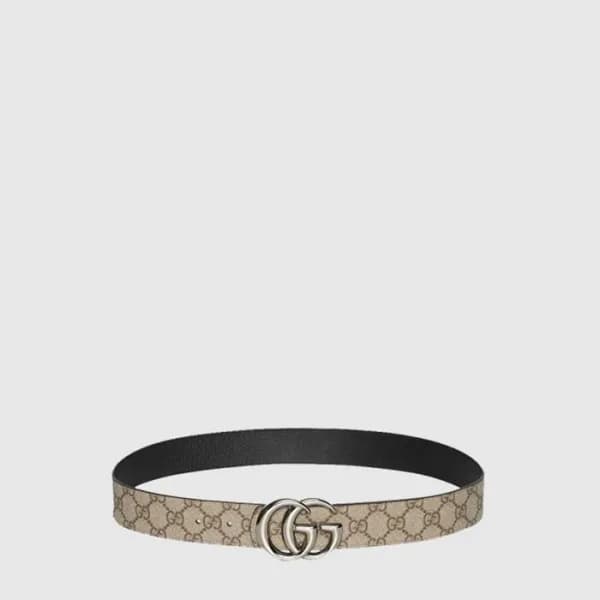 구찌 남성 리버서블 GG 마몽 벨트 - Gucci Mens Reversible GG Mar… - 1