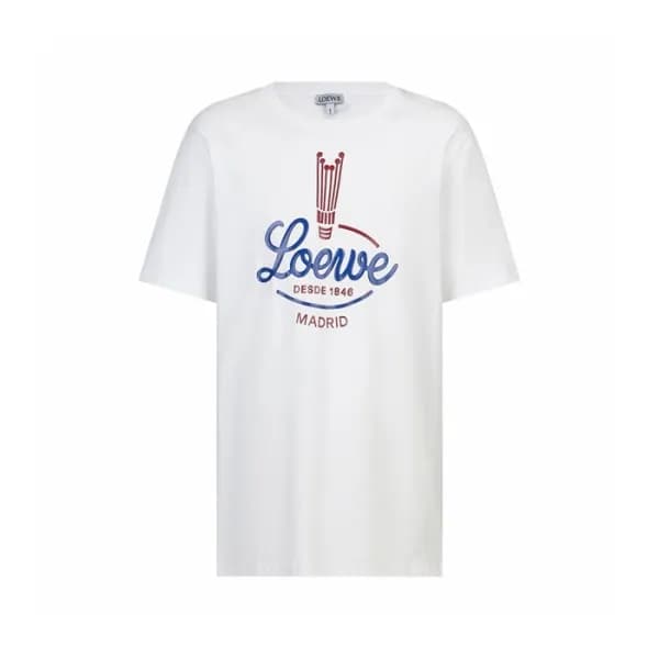 로에베 남성 라운드 반팔티 - Loewe Mens Round Tshirt - loc1538… - 1