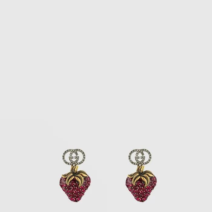 구찌 여성 스트로베리 이어링 - Gucci Womens Strawberry Earring - acc10761x - 1