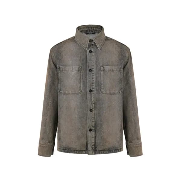 펜디 남성 데님 셔츠 - Fendi Mens Denim Shirts - fec18032x - 1