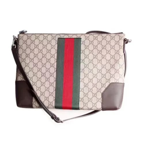 [구찌] 베이지 GG 수프림 남성용 메신저 백 gu0003b - Gucci beige GG… - 1