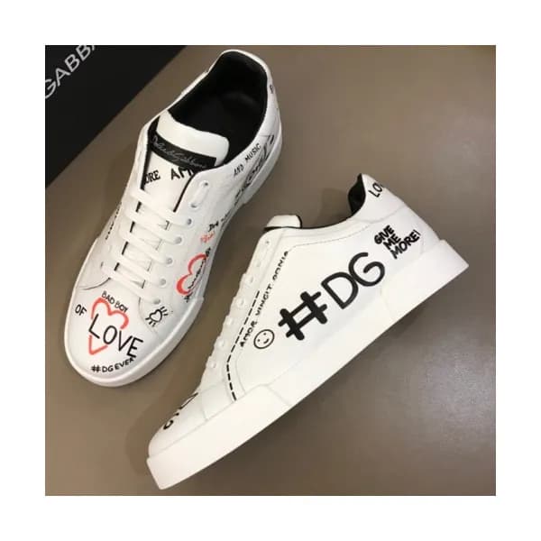 DOLCE&GABBANA 2018 LEATHER SKEAKERS - 돌체앤가바나 레더 스니… - 1