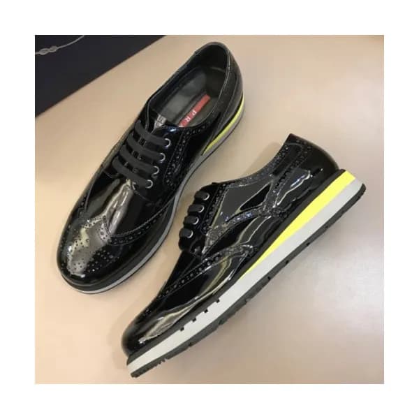 Prada 2018 Mens Leather Oxford/Sneakers - 프라다 남성 레… - 1