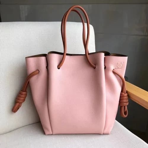 Loewe Flamenco Knot Small Tote Bag, 24CM - 로에베 플라멩… - 1