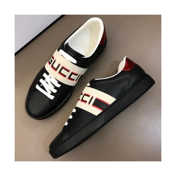 GUCCI 2018 MENS LEATHER SKEAKERS - 구찌 남성 레더 스니커즈 G… - 1