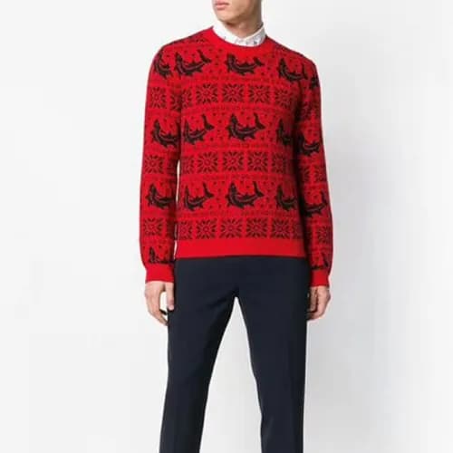 Gucci 2018 Sharkpaton Round Knit - 구찌 샤크패턴 라운드니트 G… - 1