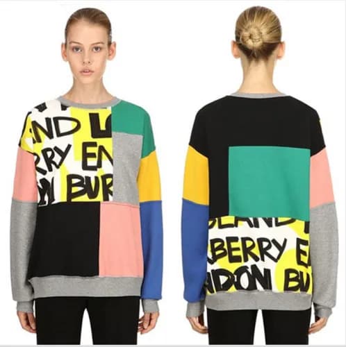 Burberry 2018 Multi-logo Cotton Tee - 버버리 멀티로고 맨투맨… - 1