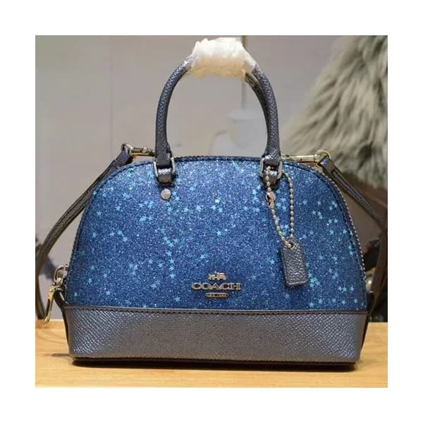 Coach Leather Mini Tote Shoulder Bag,17cm - 코치 레더 … - 1