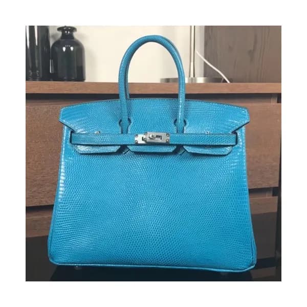 Hermes Birkin Lizard Leather Tote Shoulder Bag ,25… - 1