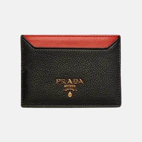 Prada 2019 Saffiano Steel Logo Card Holder 1MC208 … - 1