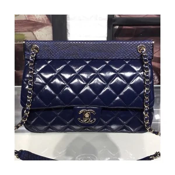 Chanel Leather Chain Shoulder Bag ,26CM - 샤넬 레더 체인… - 1