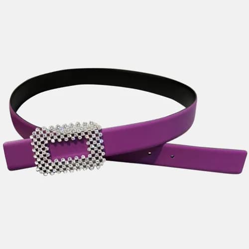 Roger Vivier 2019 Ladies Leather Satin Belt - 로저비비… - 1